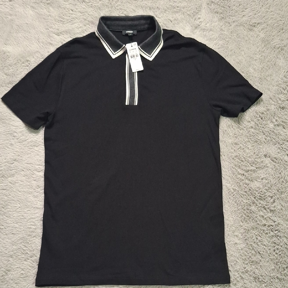Express Polo Shirt with White Accents